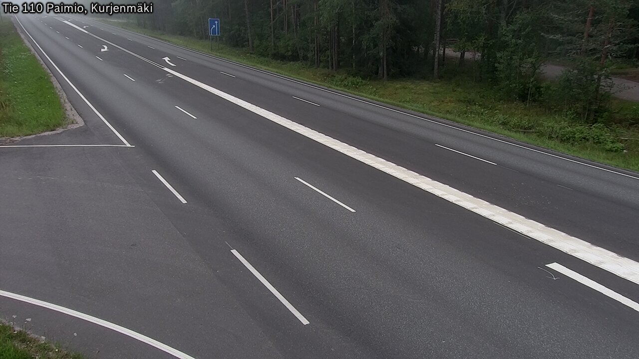 Weather Camera Image Road 110 Paimio, Kurjenmäki, Paimio, Varsinais-Suomi