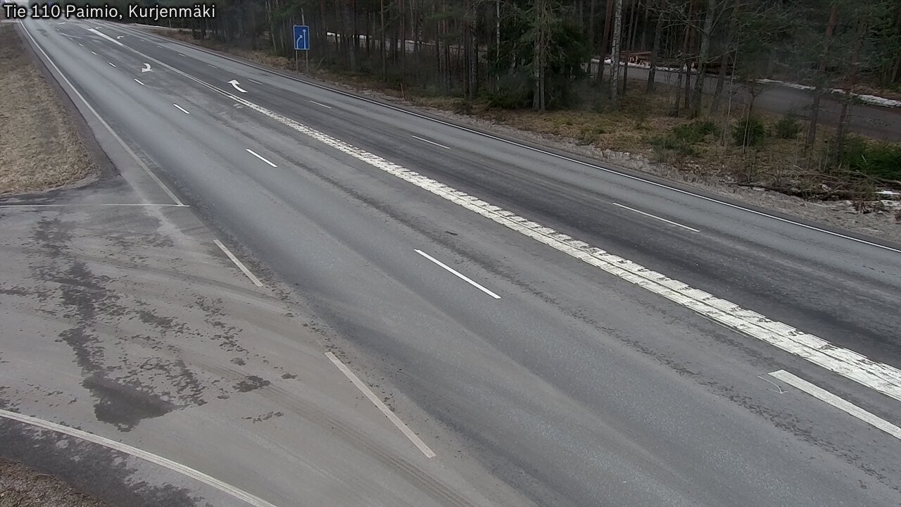 Weather Camera Image Road 110 Paimio, Kurjenmäki, Paimio, Varsinais-Suomi