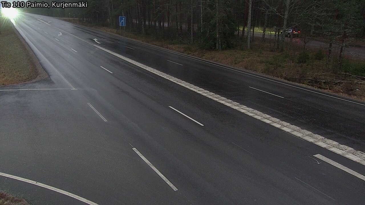 Weather Camera Image Road 110 Paimio, Kurjenmäki, Paimio, Varsinais-Suomi