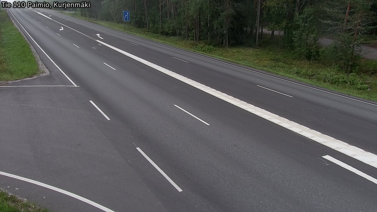 Weather Camera Image Road 110 Paimio, Kurjenmäki, Paimio, Varsinais-Suomi