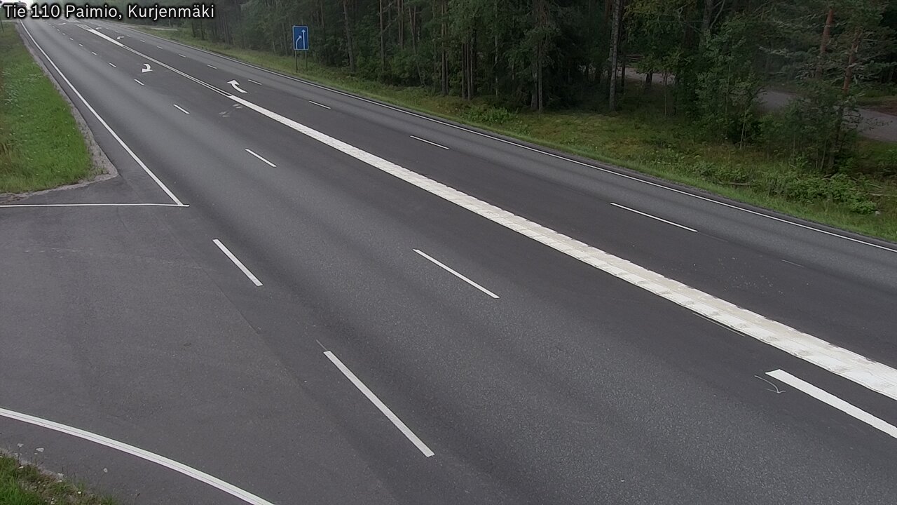 Weather Camera Image Road 110 Paimio, Kurjenmäki, Paimio, Varsinais-Suomi