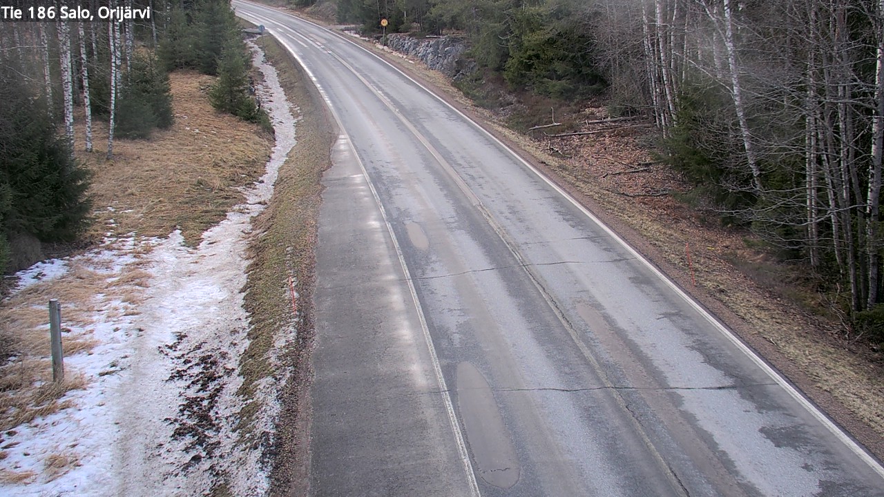 Weather Camera Image Road 186 Salo, Orijärvi, Salo, Varsinais-Suomi