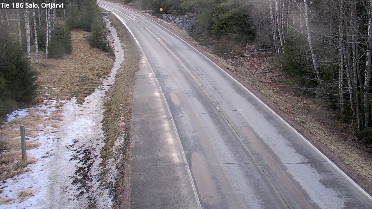 Weather Camera Image Road 186 Salo, Orijärvi, Salo, Varsinais-Suomi
