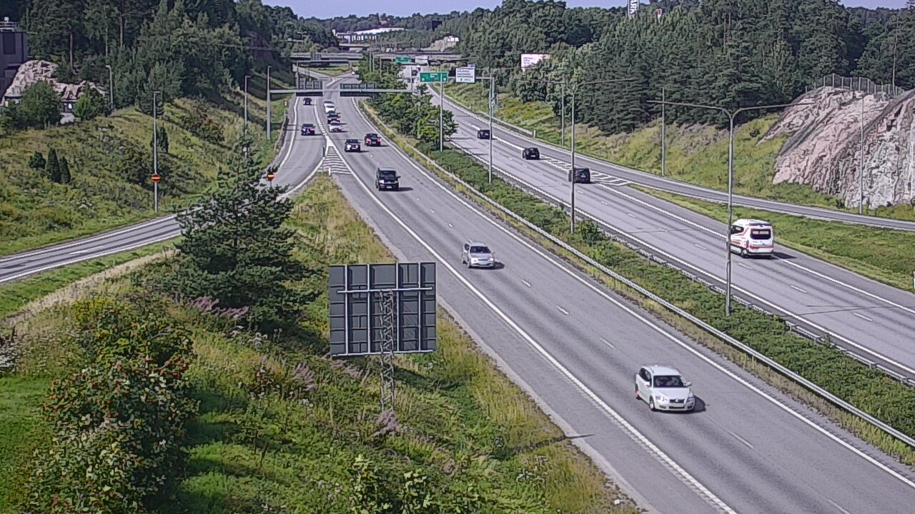 Weather Camera Image Road 1 Turku, Huhkola, Turku, Varsinais-Suomi