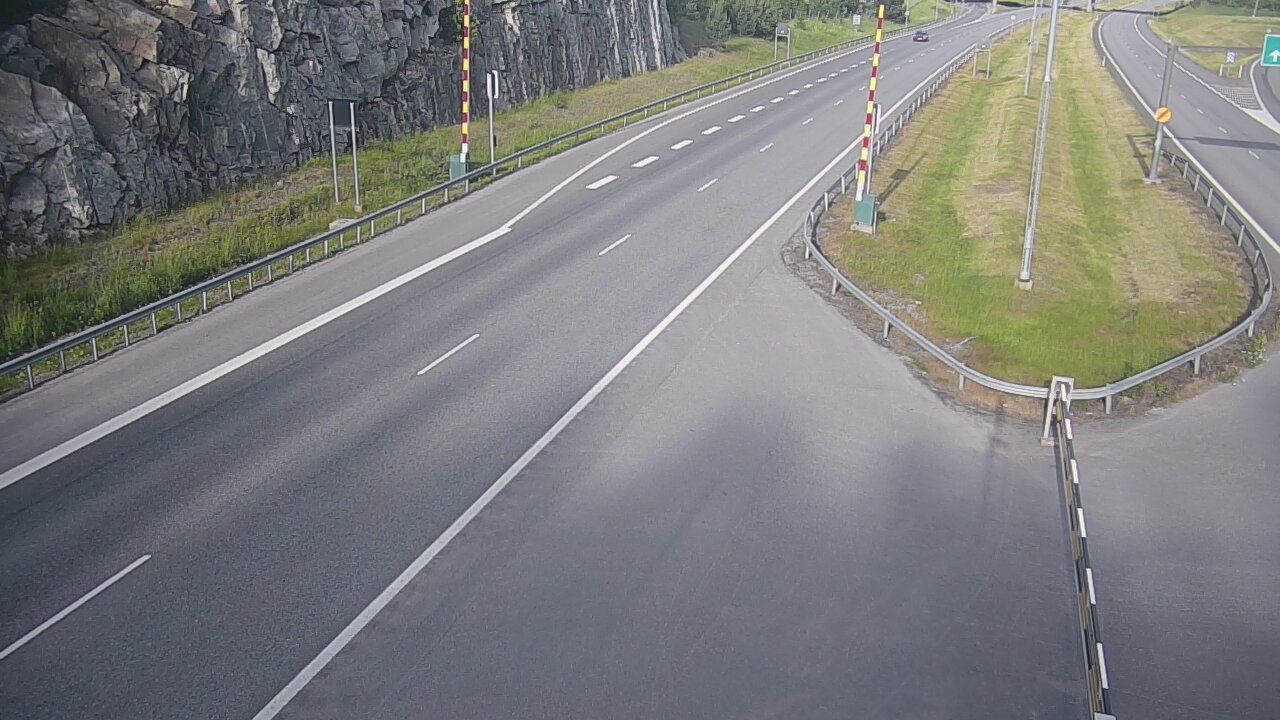 Kelikamerat Kuva Tie 1 Salo, Isokylän tunneli, puomi itä, Salo, Varsinais-Suomi