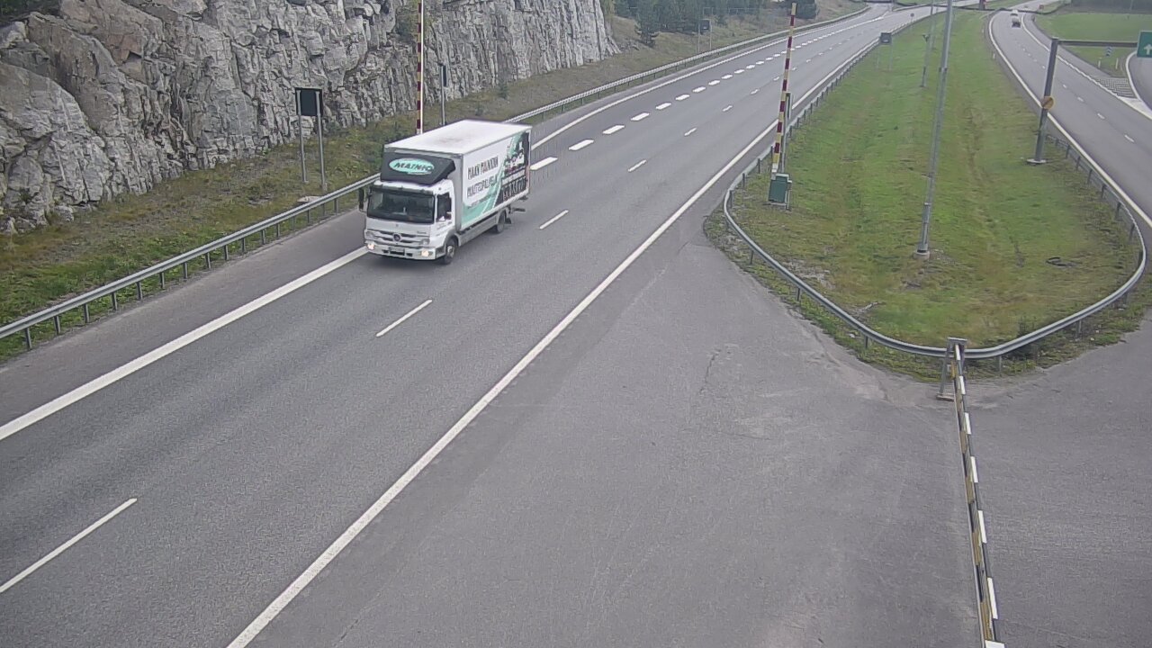 Kelikamerat Kuva Tie 1 Salo, Isokylän tunneli, puomi itä, Salo, Varsinais-Suomi