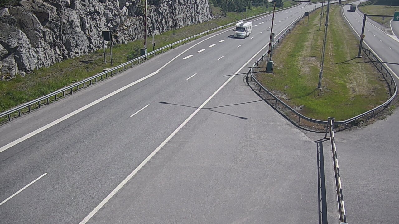 Kelikamerat Kuva Tie 1 Salo, Isokylän tunneli, puomi itä, Salo, Varsinais-Suomi