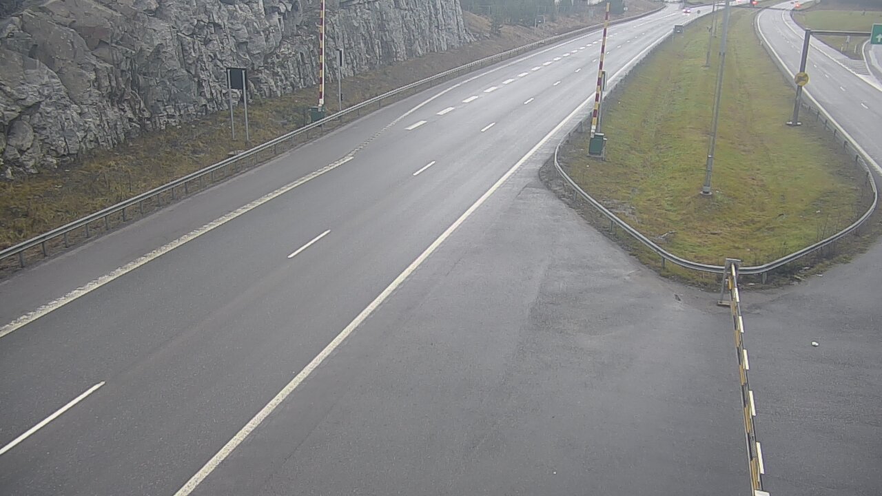 Weather Camera Image Väg 1 Salo, Isokylän tunneli, bom öst, Salo, Varsinais-Suomi