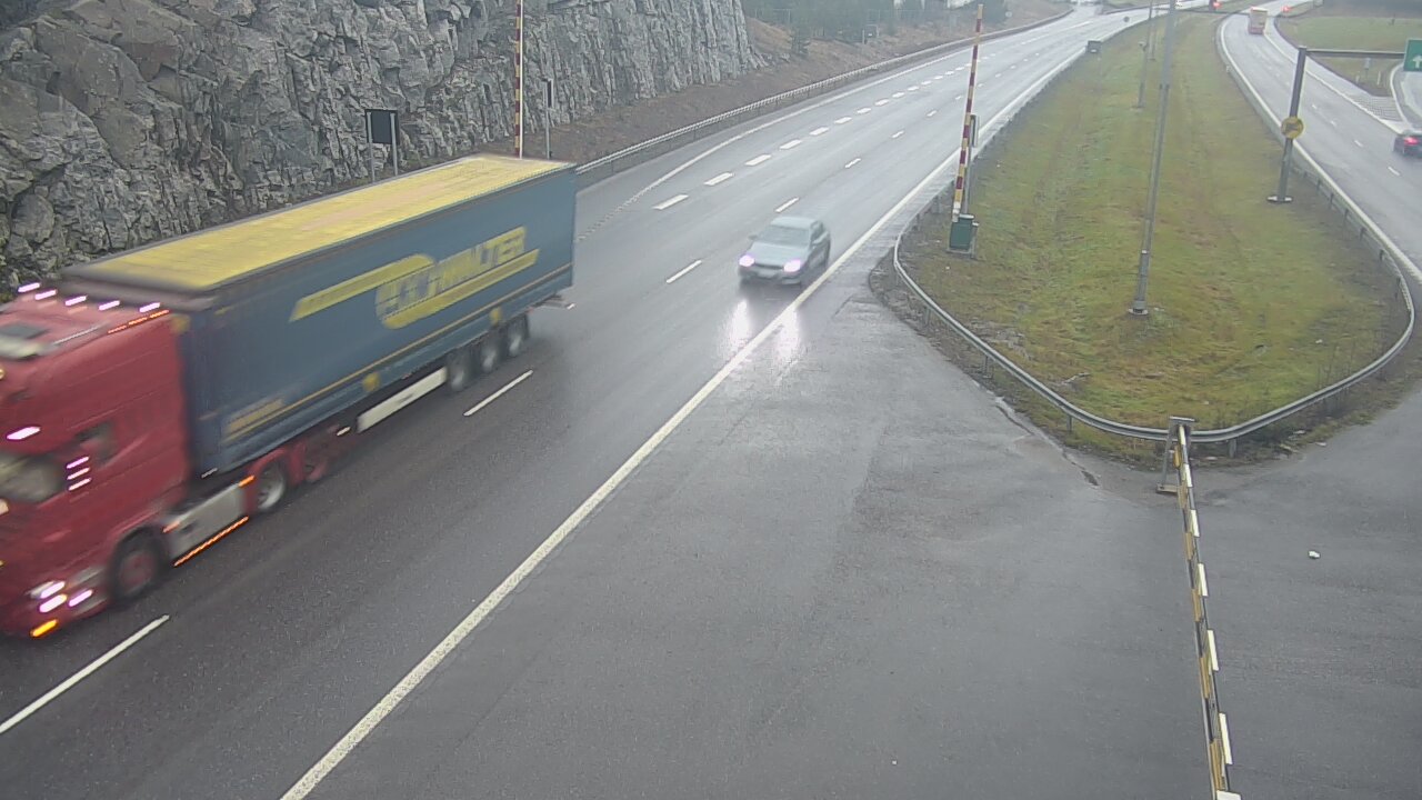 Weather Camera Image Väg 1 Salo, Isokylän tunneli, bom öst, Salo, Varsinais-Suomi