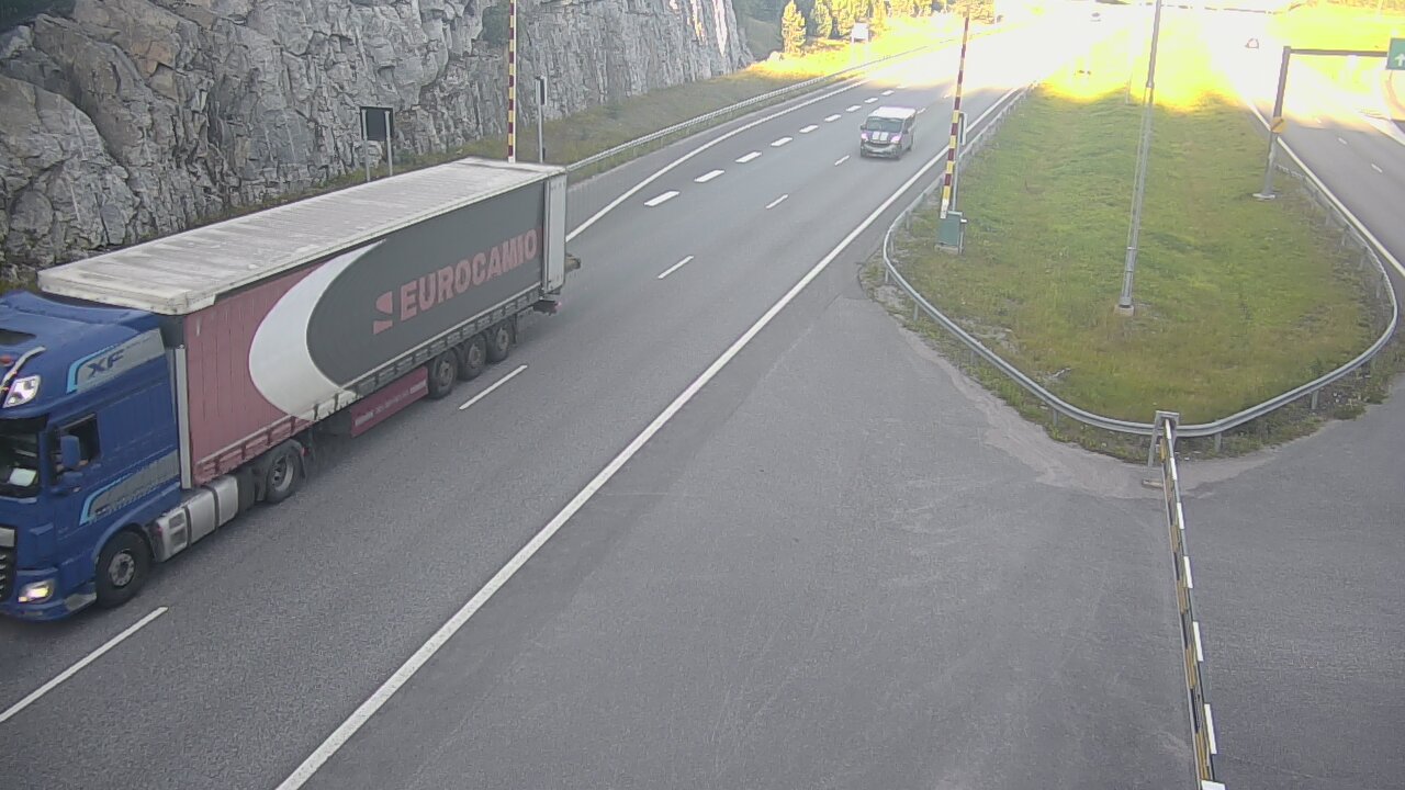 Kelikamerat Kuva Tie 1 Salo, Isokylän tunneli, puomi itä, Salo, Varsinais-Suomi