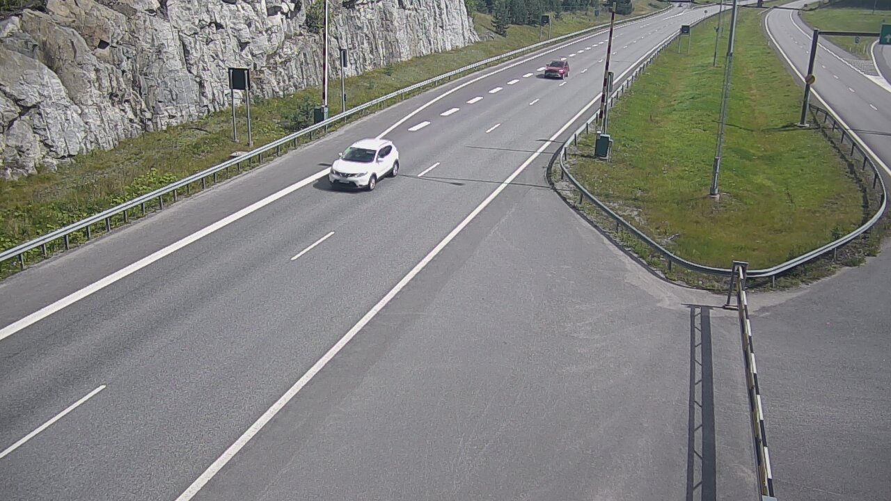Kelikamerat Kuva Tie 1 Salo, Isokylän tunneli, puomi itä, Salo, Varsinais-Suomi