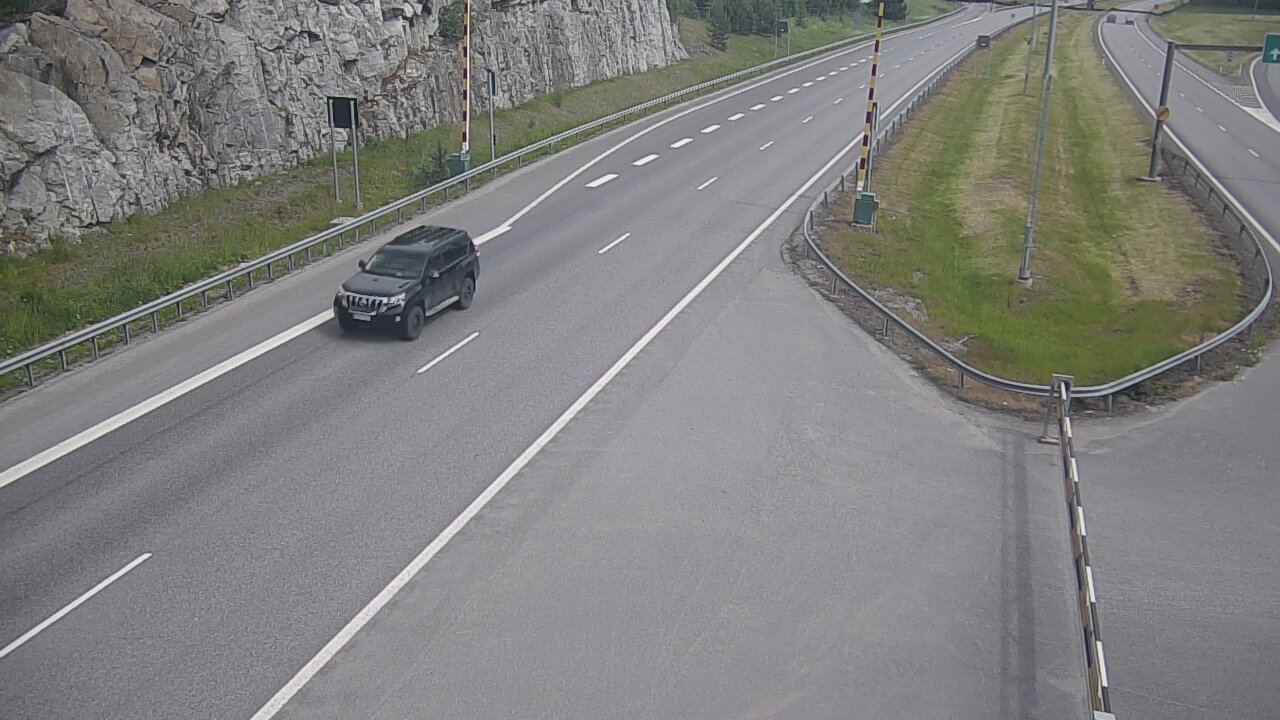 Weather Camera Image Väg 1 Salo, Isokylän tunneli, bom öst, Salo, Varsinais-Suomi