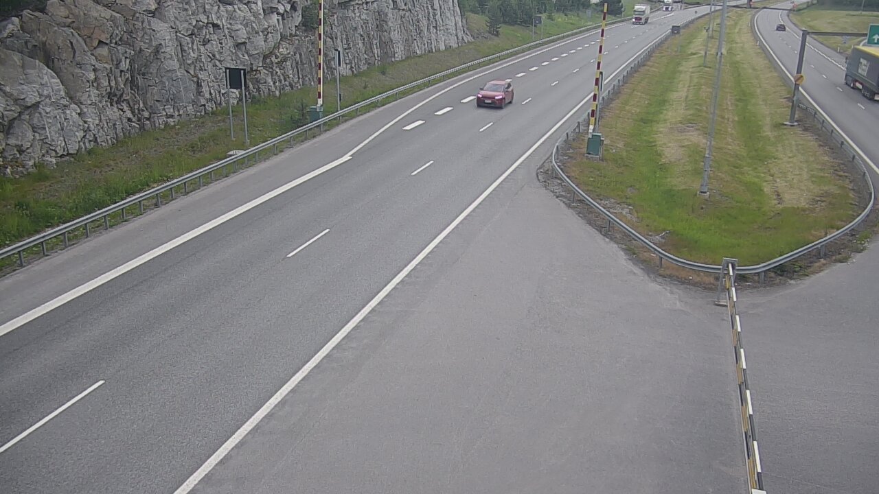 Kelikamerat Kuva Tie 1 Salo, Isokylän tunneli, puomi itä, Salo, Varsinais-Suomi
