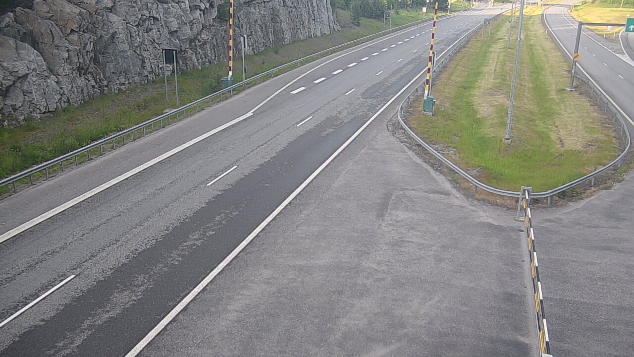 Kelikamerat Kuva Tie 1 Salo, Isokylän tunneli, puomi itä, Salo, Varsinais-Suomi