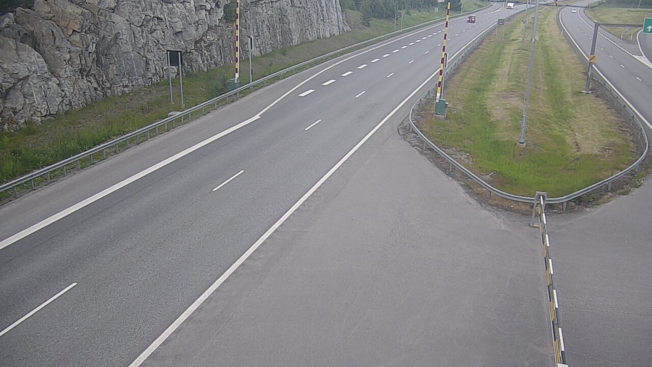 Kelikamerat Kuva Tie 1 Salo, Isokylän tunneli, puomi itä, Salo, Varsinais-Suomi