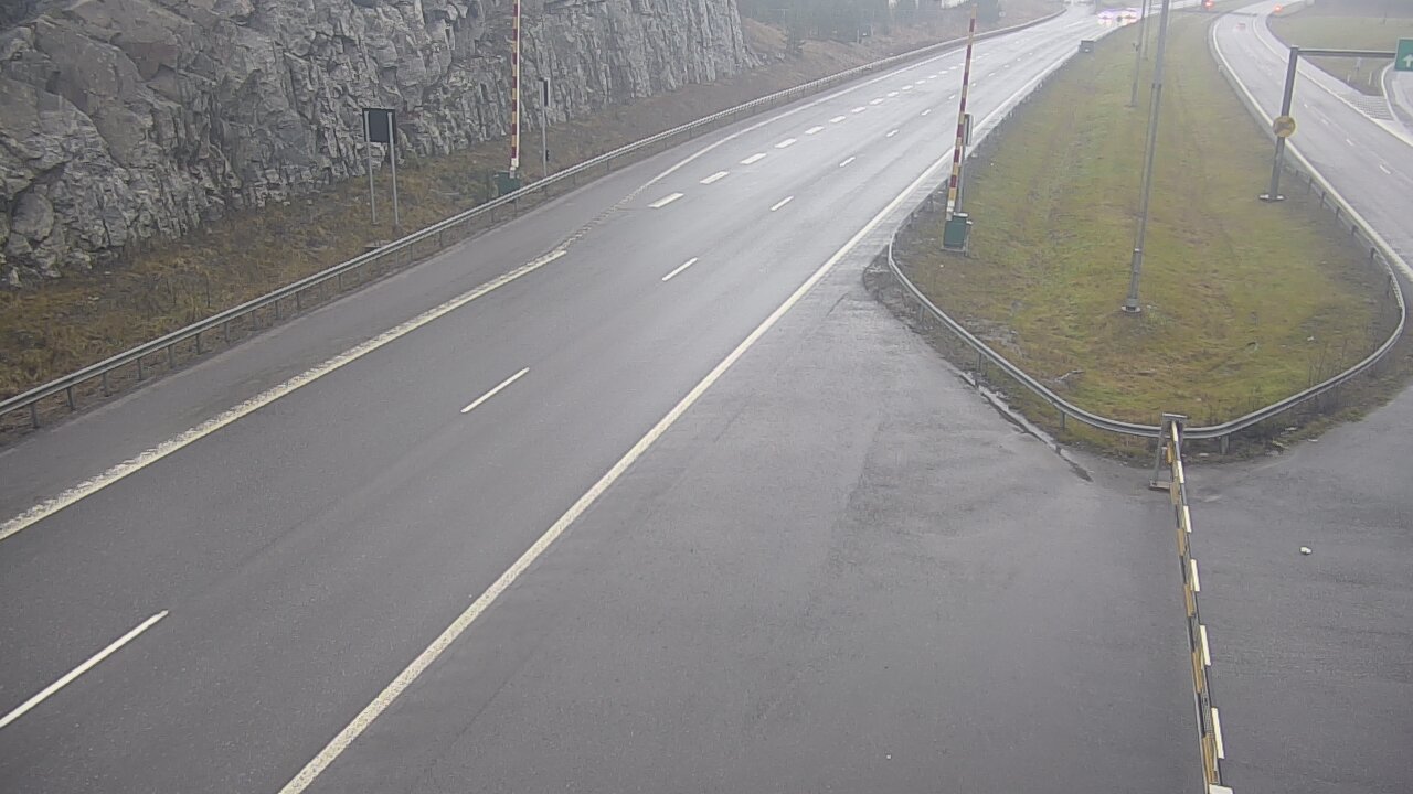 Weather Camera Image Väg 1 Salo, Isokylän tunneli, bom öst, Salo, Varsinais-Suomi