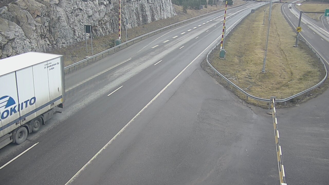Weather Camera Image Road 1 Salo, Isokylä tunneli, boom east, Salo, Varsinais-Suomi