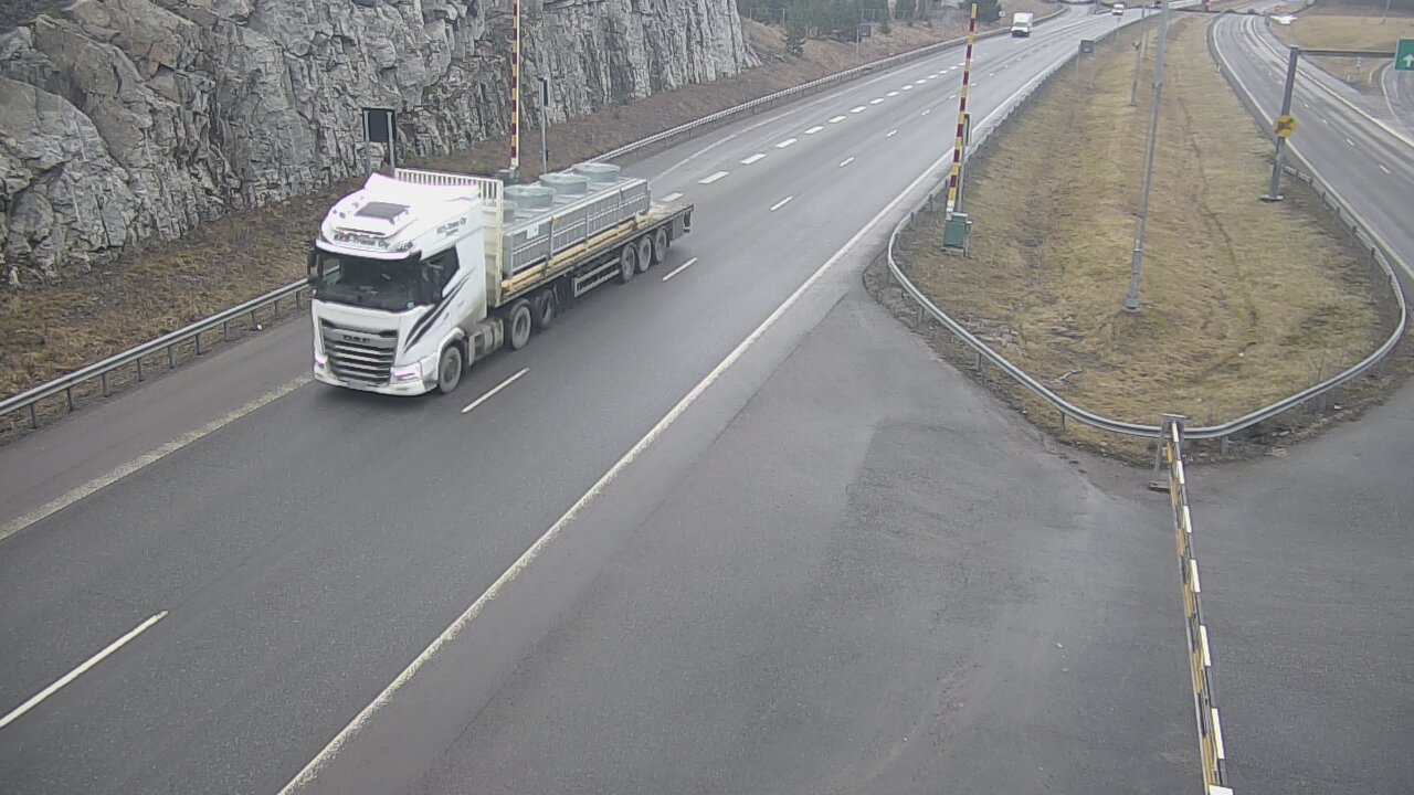 Weather Camera Image Road 1 Salo, Isokylä tunneli, boom east, Salo, Varsinais-Suomi