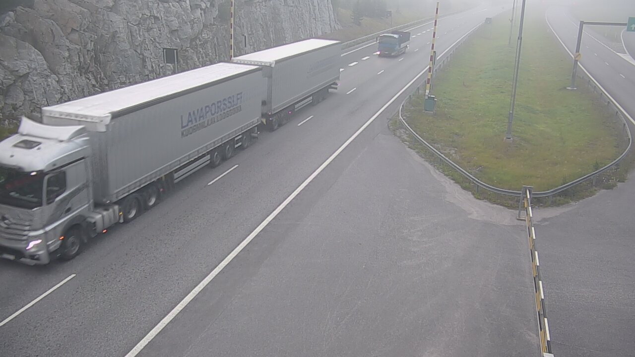 Weather Camera Image Road 1 Salo, Isokylä tunneli, boom east, Salo, Varsinais-Suomi