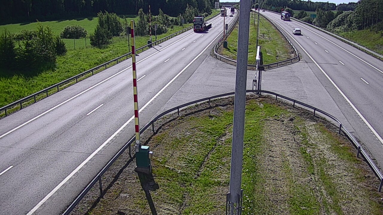 Weather Camera Image Väg 1 Salo, Isokylän tunneli, bom väst, Salo, Varsinais-Suomi