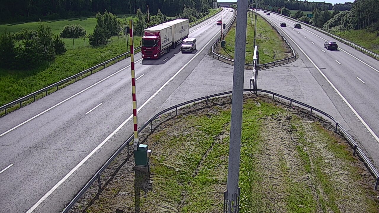 Weather Camera Image Väg 1 Salo, Isokylän tunneli, bom väst, Salo, Varsinais-Suomi