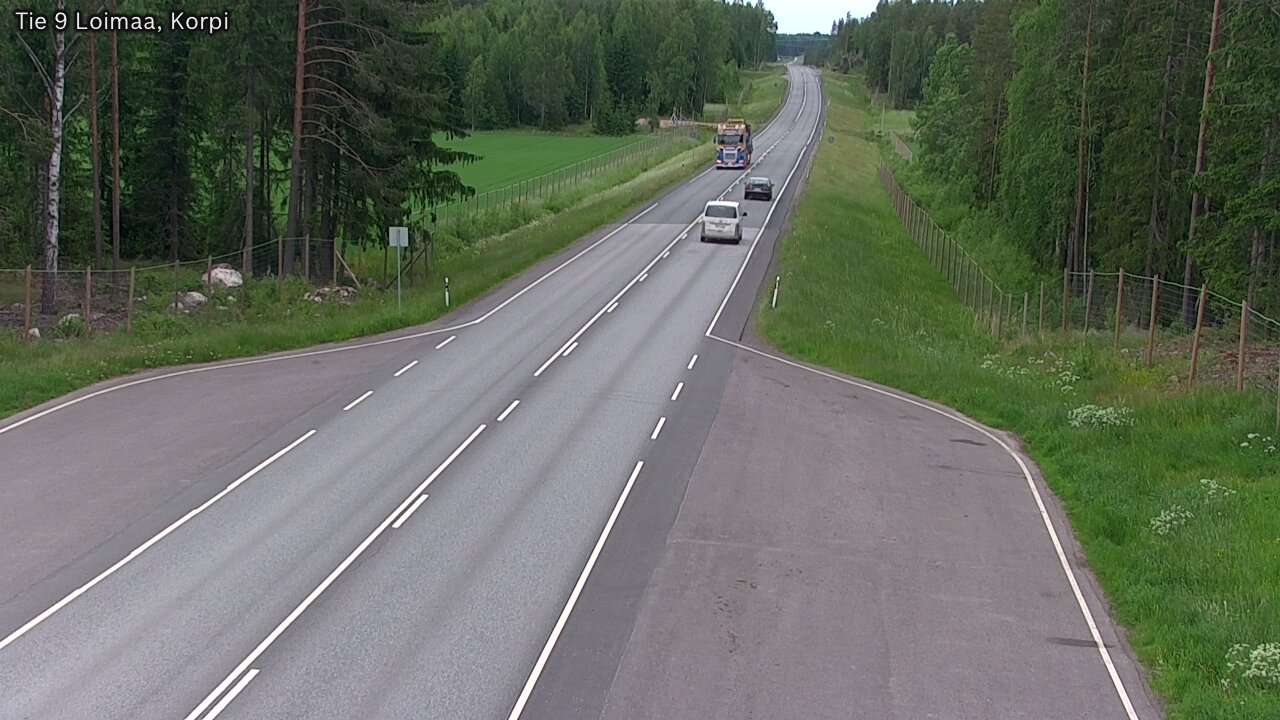 Weather Camera Image Väg 9 Loimaa,Korpi, Loimaa, Varsinais-Suomi