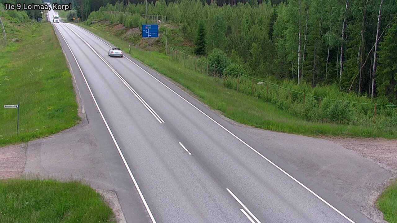 Weather Camera Image Väg 9 Loimaa,Korpi, Loimaa, Varsinais-Suomi