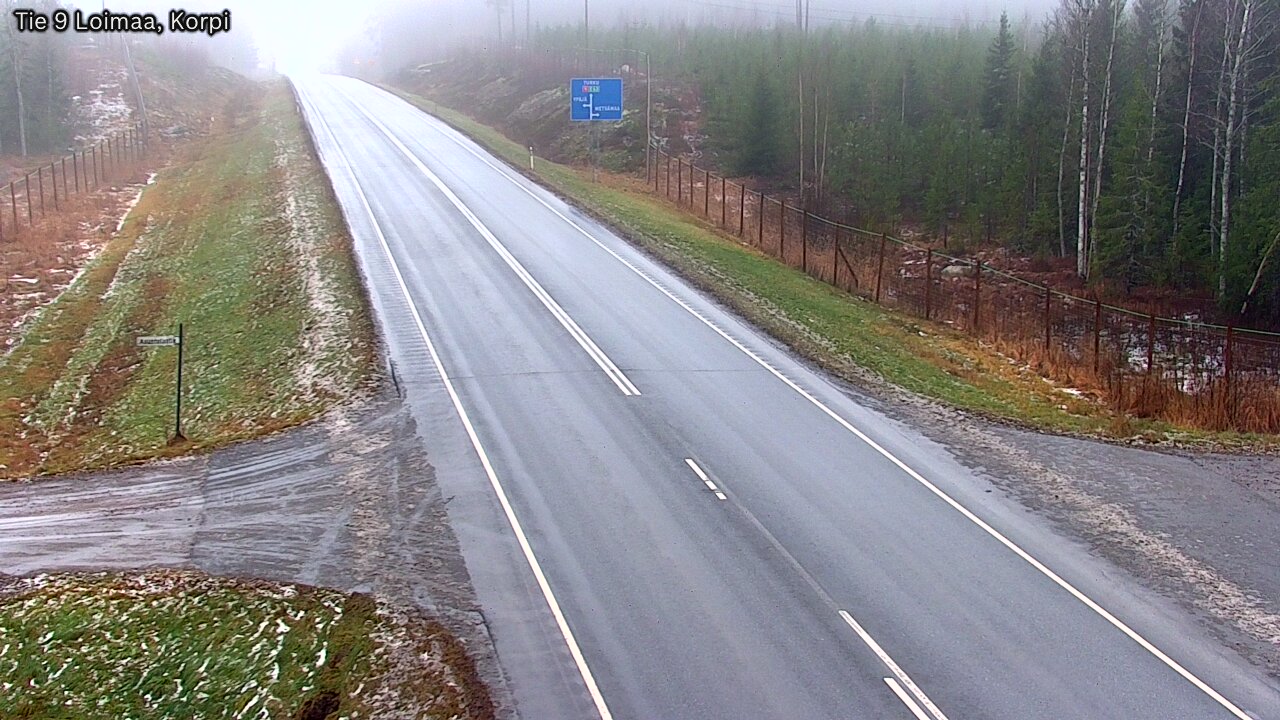 Weather Camera Image Väg 9 Loimaa,Korpi, Loimaa, Varsinais-Suomi