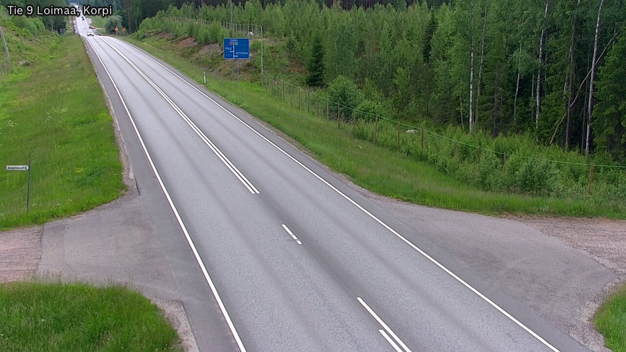 Weather Camera Image Väg 9 Loimaa,Korpi, Loimaa, Varsinais-Suomi
