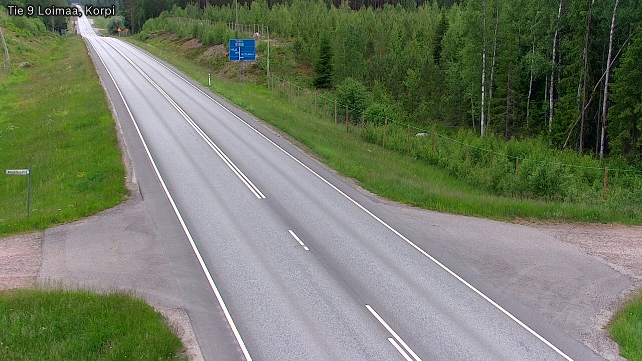 Weather Camera Image Väg 9 Loimaa,Korpi, Loimaa, Varsinais-Suomi
