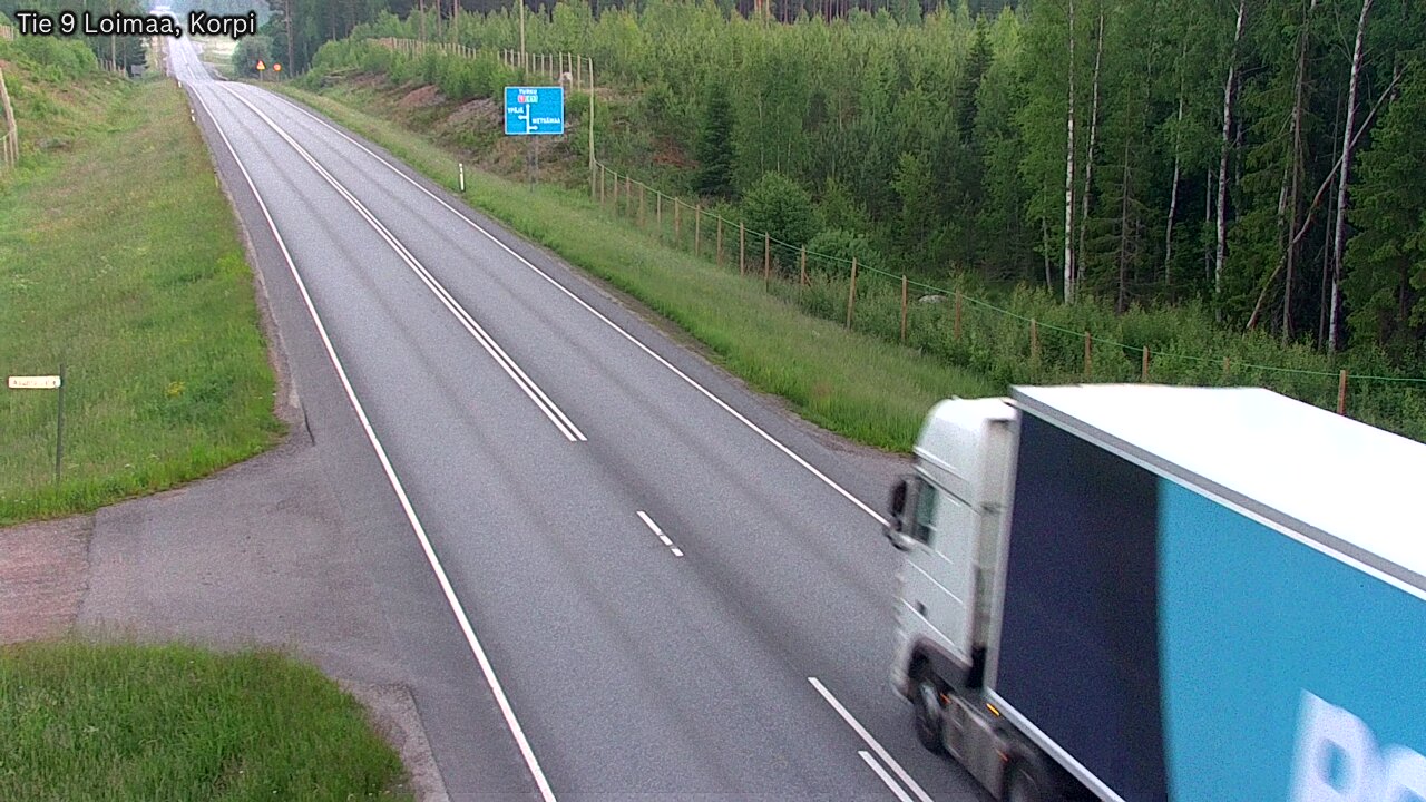 Weather Camera Image Väg 9 Loimaa,Korpi, Loimaa, Varsinais-Suomi
