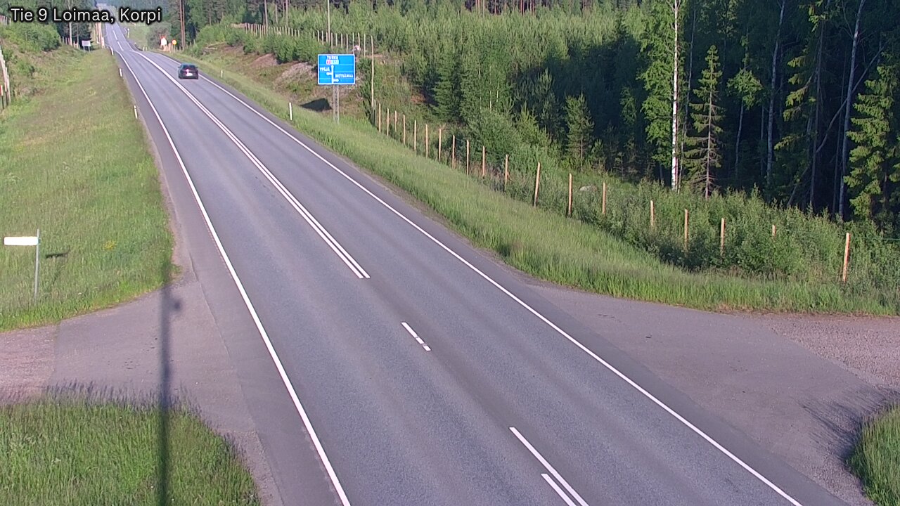 Weather Camera Image Väg 9 Loimaa,Korpi, Loimaa, Varsinais-Suomi