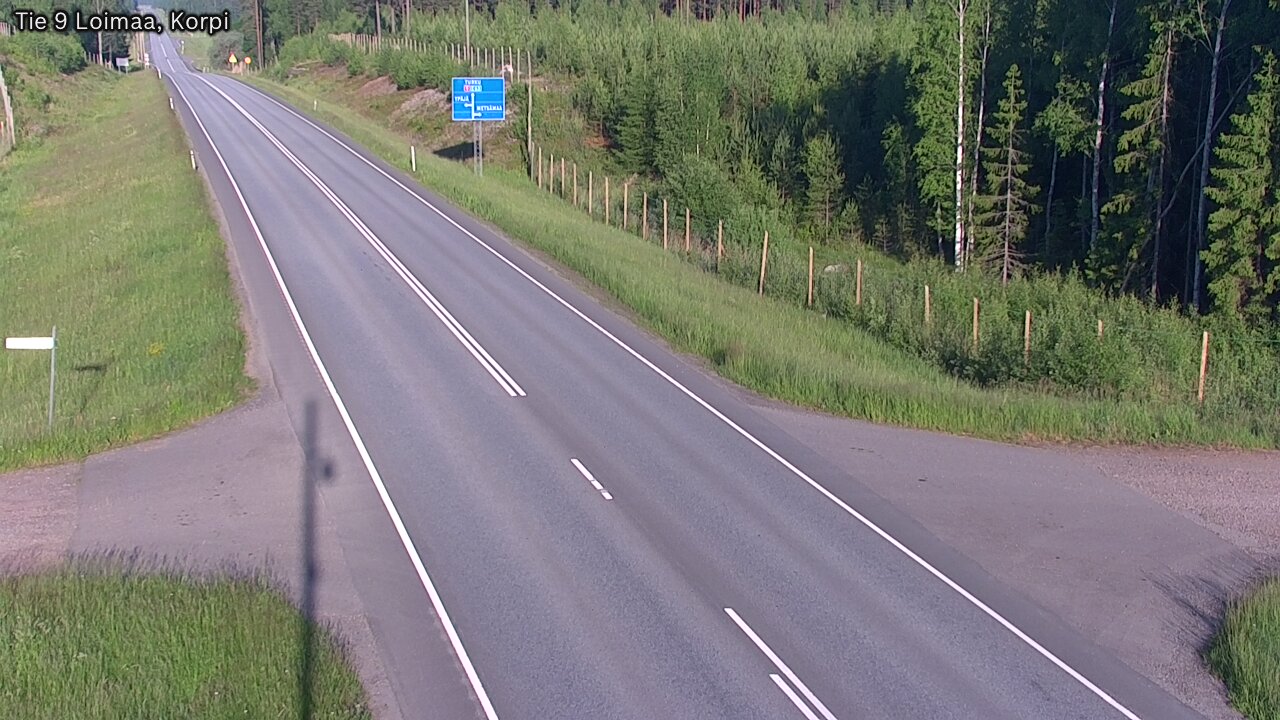 Weather Camera Image Väg 9 Loimaa,Korpi, Loimaa, Varsinais-Suomi