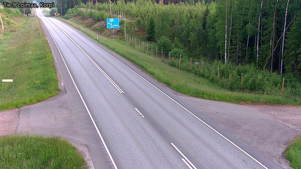 Weather Camera Image Väg 9 Loimaa,Korpi, Loimaa, Varsinais-Suomi