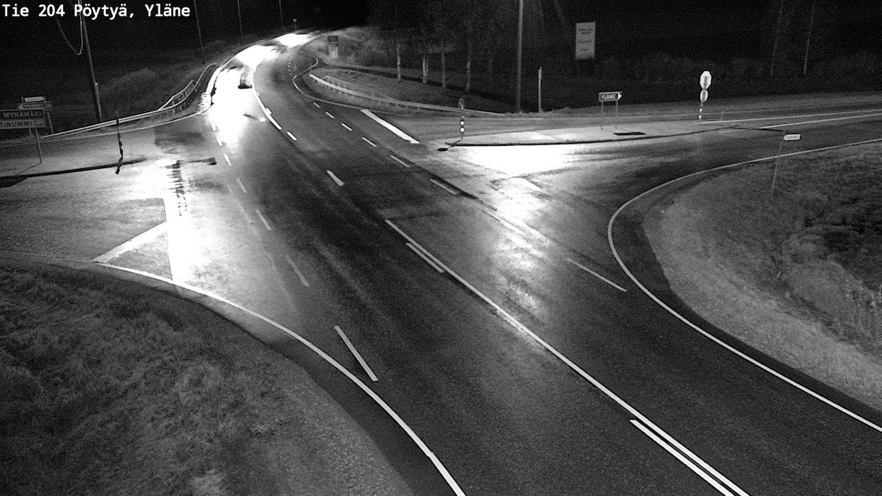 Weather Camera Image Road 204 Pöytyä, Yläne, Pöytyä, Varsinais-Suomi