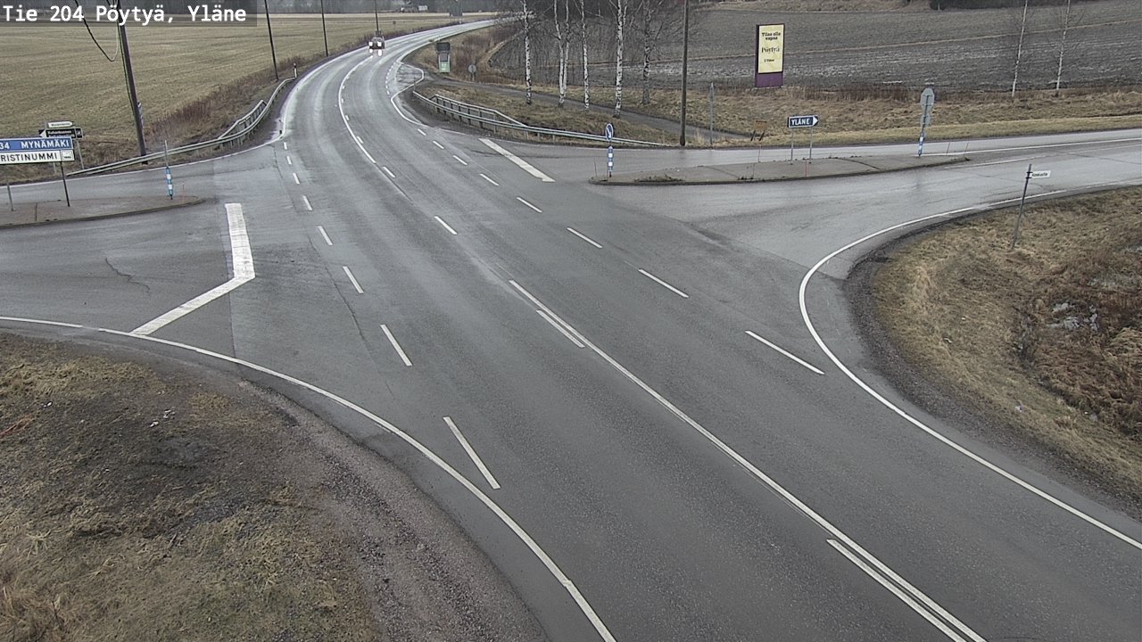 Kelikamerat Kuva Tie 204 Pöytyä, Yläne, Pöytyä, Varsinais-Suomi