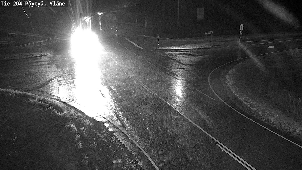 Weather Camera Image Road 204 Pöytyä, Yläne, Pöytyä, Varsinais-Suomi