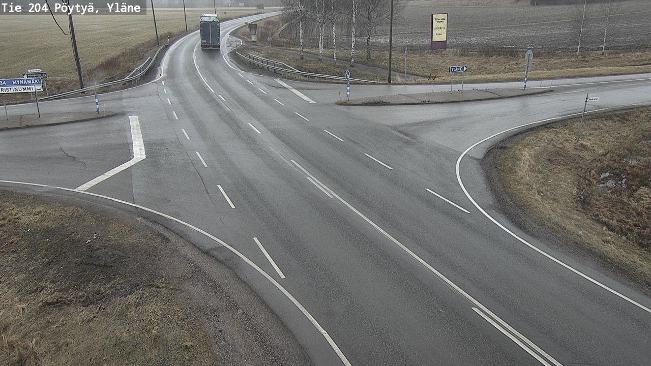 Kelikamerat Kuva Tie 204 Pöytyä, Yläne, Pöytyä, Varsinais-Suomi