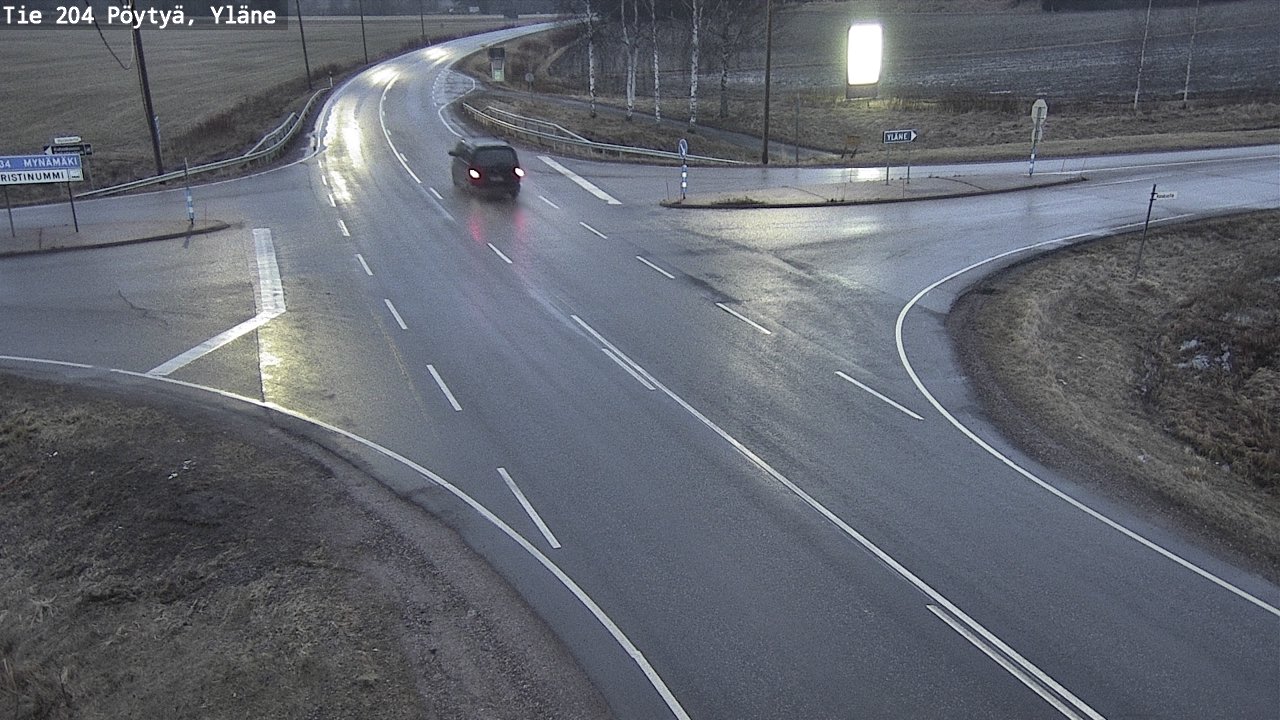 Kelikamerat Kuva Tie 204 Pöytyä, Yläne, Pöytyä, Varsinais-Suomi