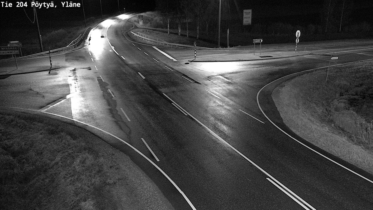 Weather Camera Image Road 204 Pöytyä, Yläne, Pöytyä, Varsinais-Suomi
