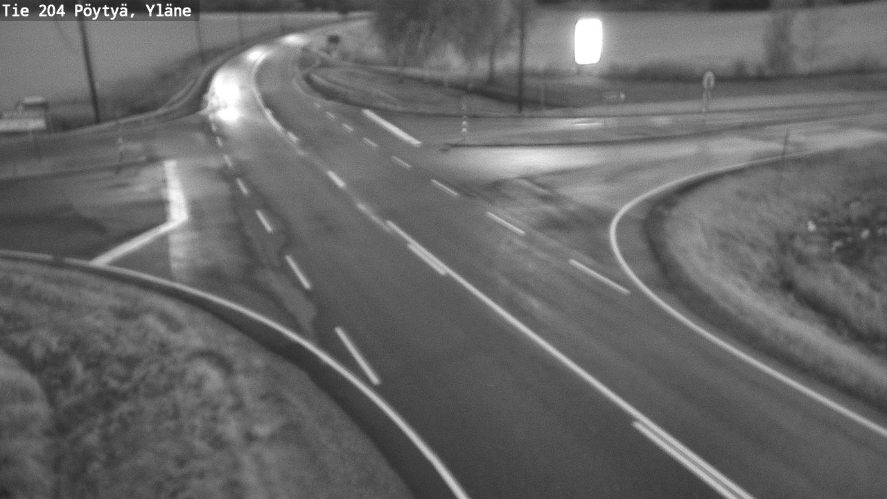 Weather Camera Image Road 204 Pöytyä, Yläne, Pöytyä, Varsinais-Suomi