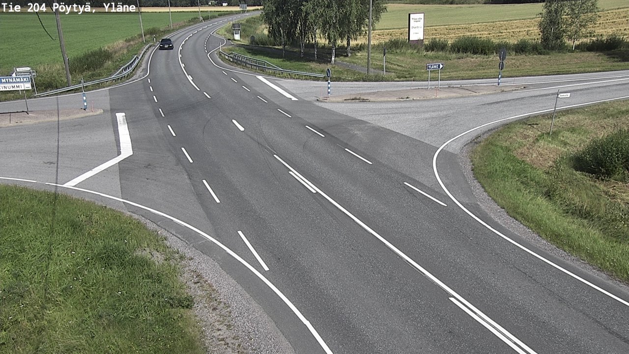Kelikamerat Kuva Tie 204 Pöytyä, Yläne, Pöytyä, Varsinais-Suomi