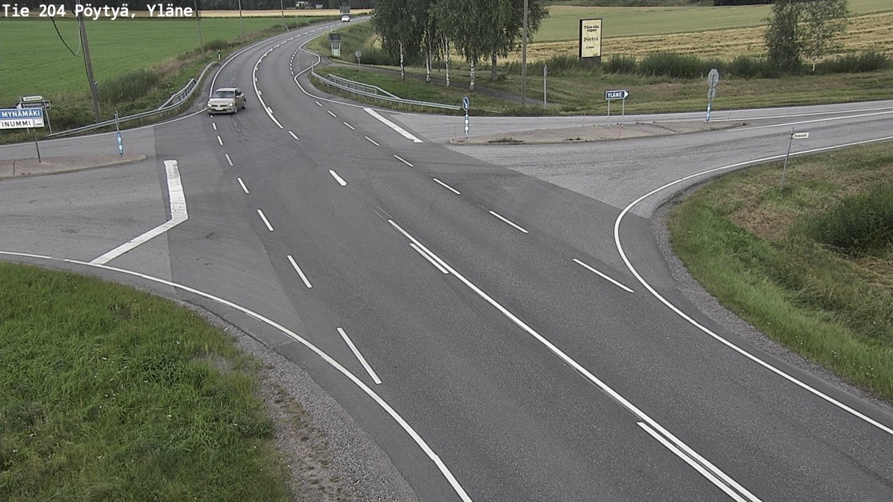 Kelikamerat Kuva Tie 204 Pöytyä, Yläne, Pöytyä, Varsinais-Suomi