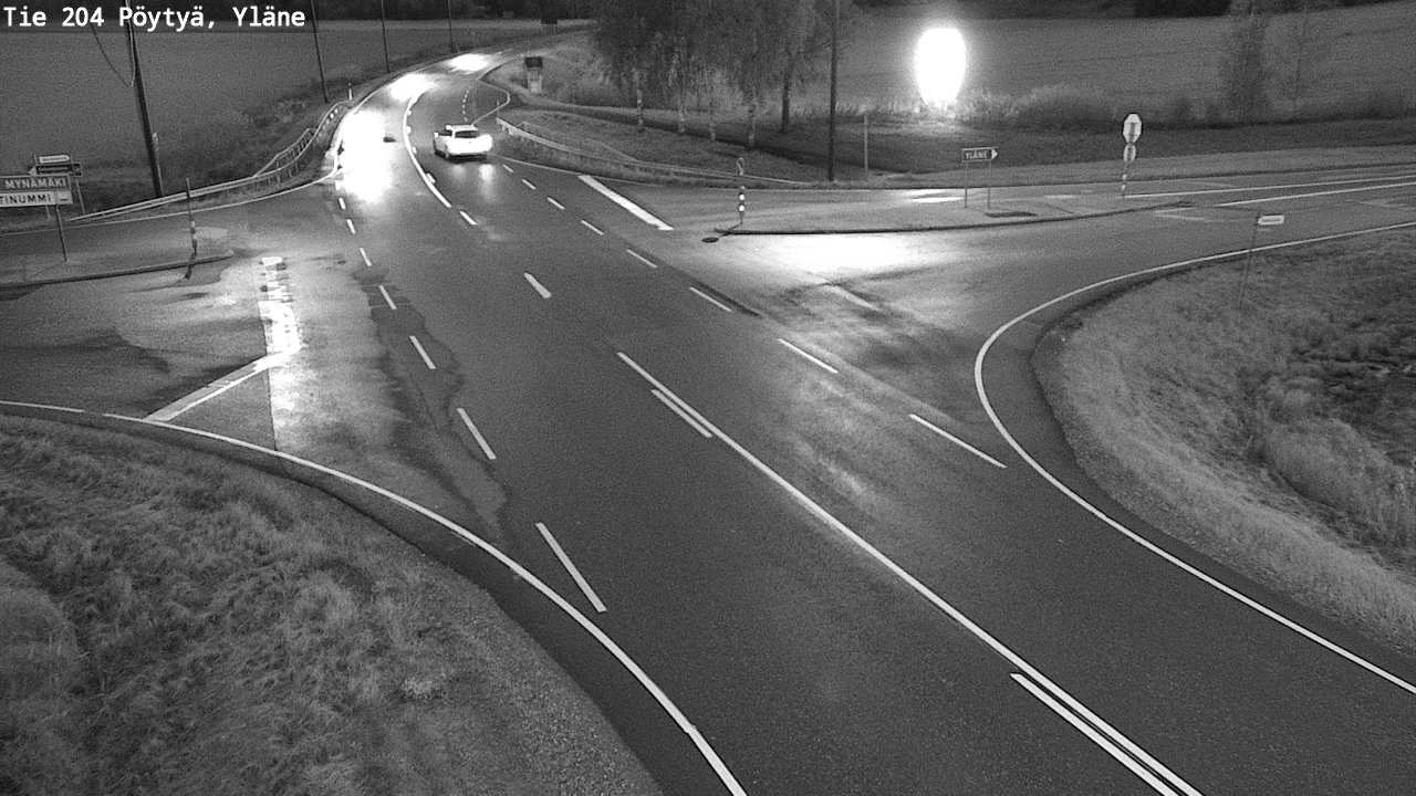 Weather Camera Image Road 204 Pöytyä, Yläne, Pöytyä, Varsinais-Suomi