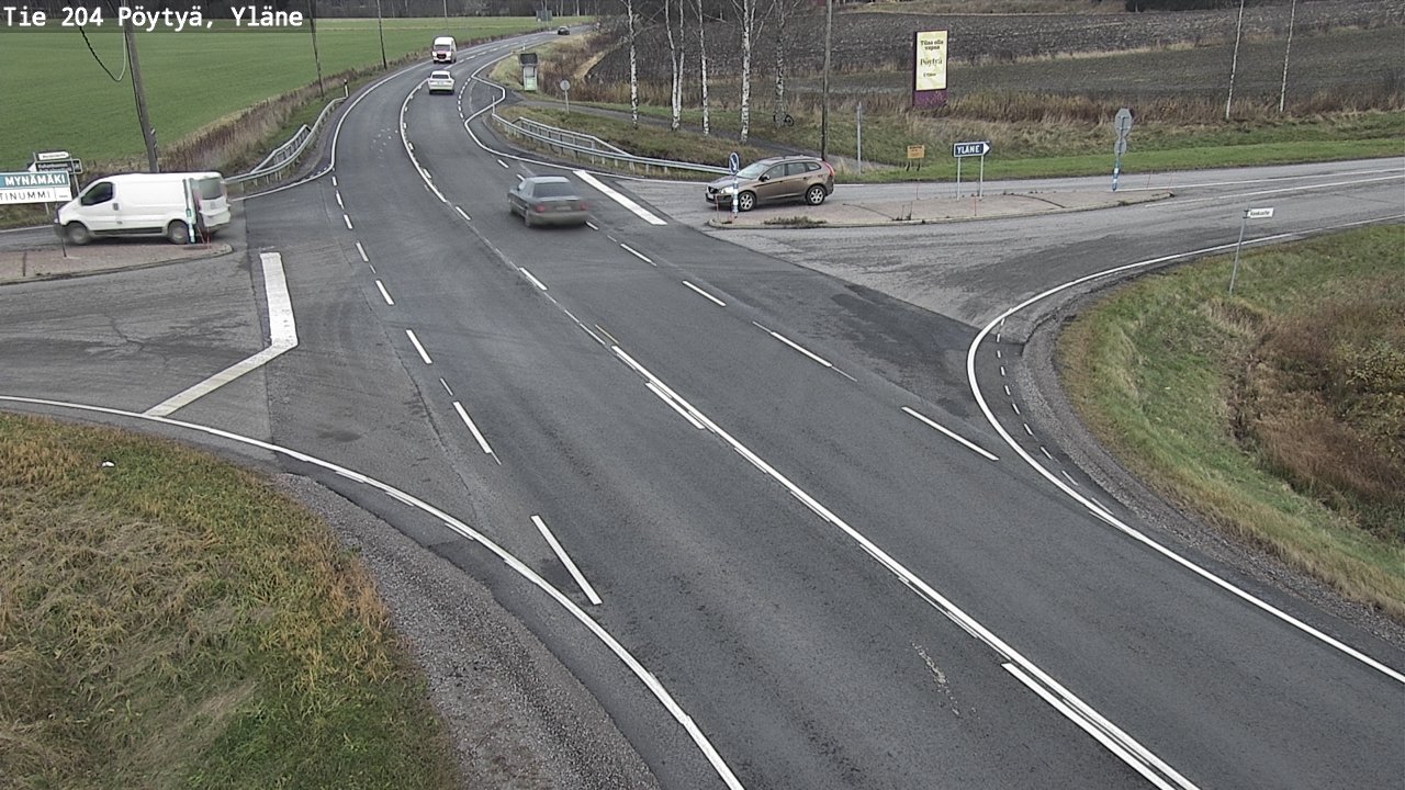 Kelikamerat Kuva Tie 204 Pöytyä, Yläne, Pöytyä, Varsinais-Suomi