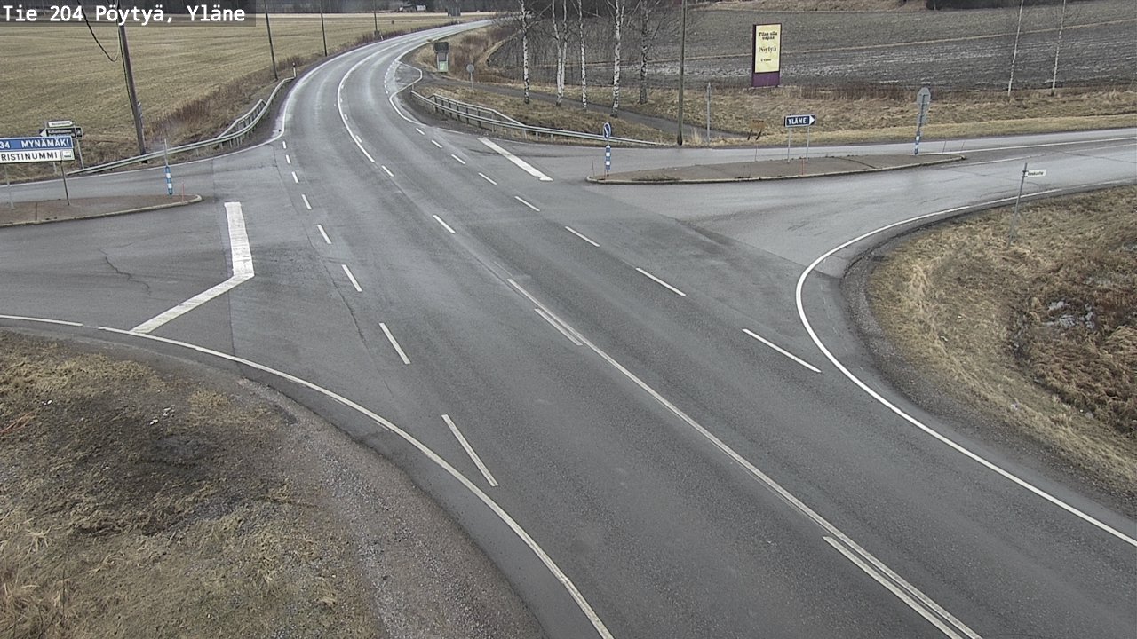 Kelikamerat Kuva Tie 204 Pöytyä, Yläne, Pöytyä, Varsinais-Suomi