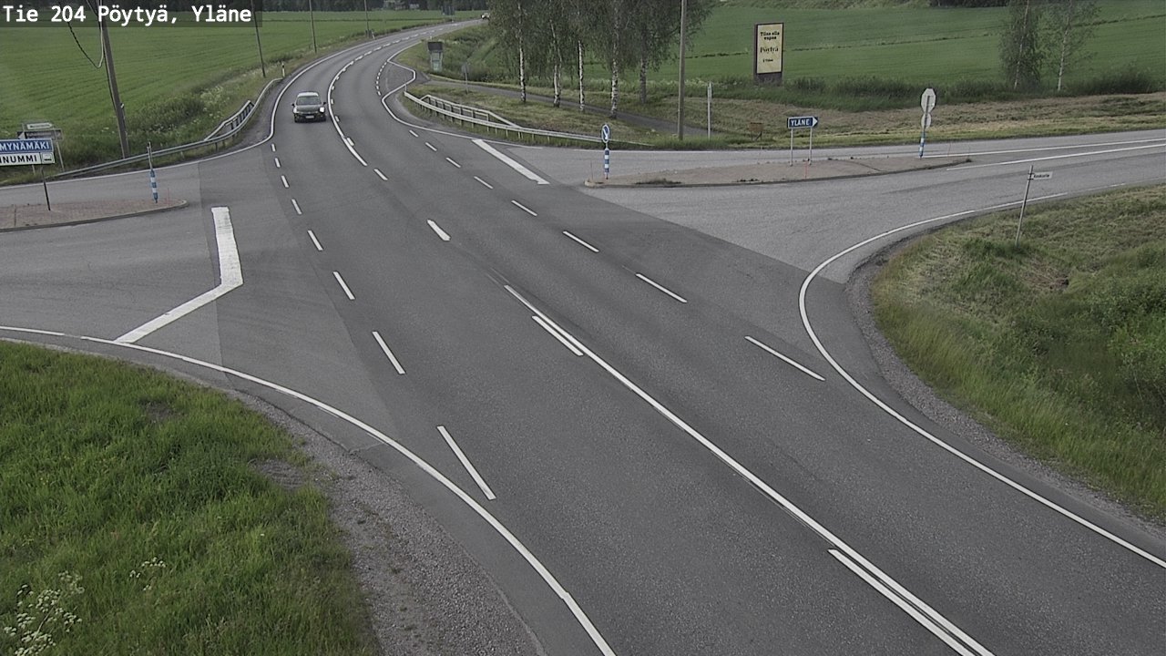 Kelikamerat Kuva Tie 204 Pöytyä, Yläne, Pöytyä, Varsinais-Suomi