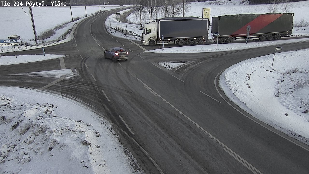 Kelikamerat Kuva Tie 204 Pöytyä, Yläne, Pöytyä, Varsinais-Suomi