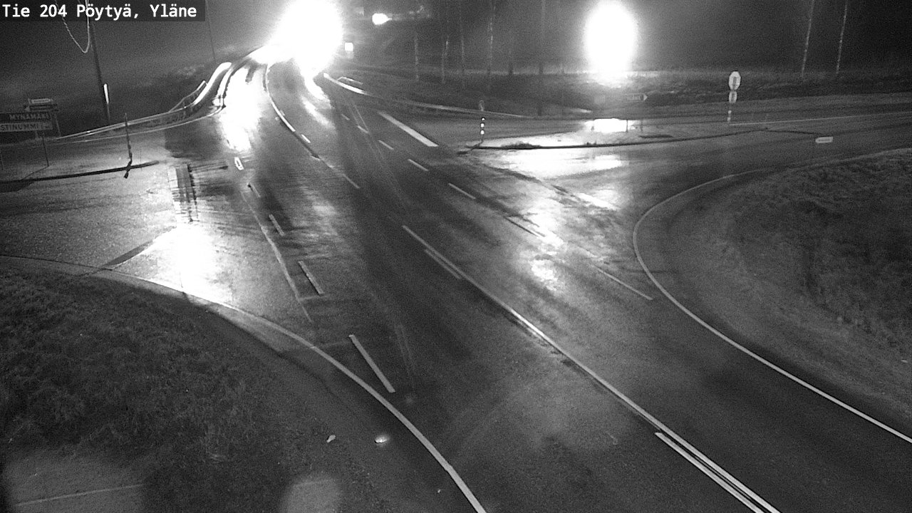 Weather Camera Image Väg 204 Pöytyä, Yläne, Pöytyä, Varsinais-Suomi