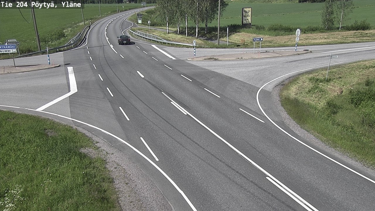 Kelikamerat Kuva Tie 204 Pöytyä, Yläne, Pöytyä, Varsinais-Suomi
